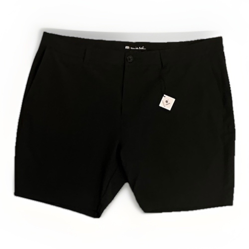 Travis Mathew Men's Bermuda 8" Shorts, Black, Size 42, New